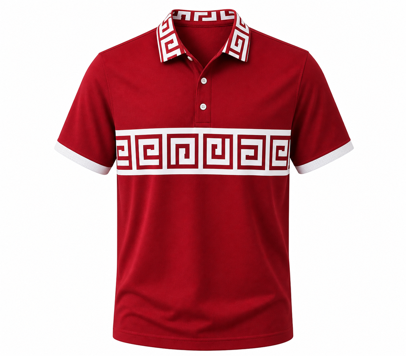 🔥SUMMER FINAL SALE - 9 pack only $49.99🔥Women’s Greek Key Contrast Polo Shirt