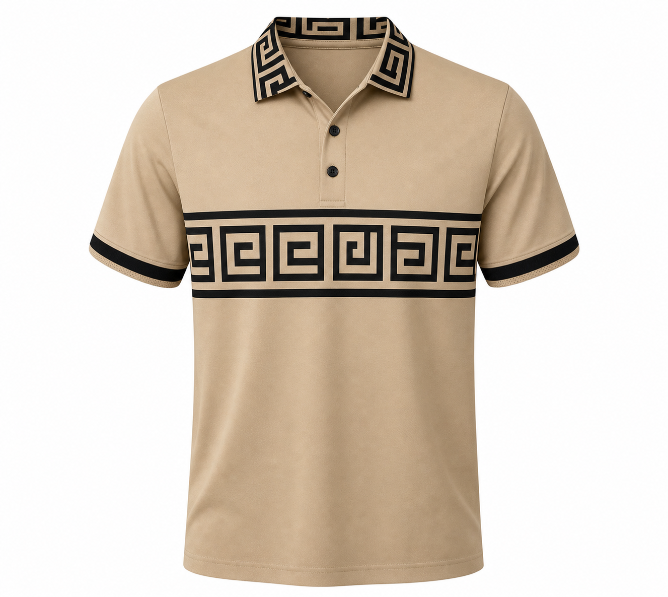 🔥SUMMER FINAL SALE - 9 pack only $49.99🔥Women’s Greek Key Contrast Polo Shirt