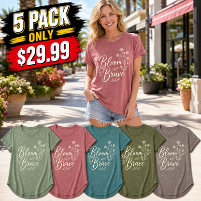 Women's Floral Graphic Crewneck T-Shirt