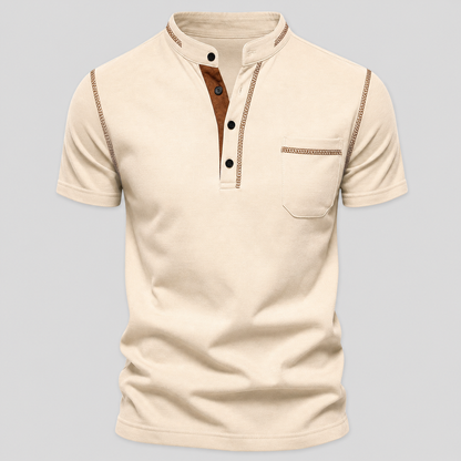 SUMMER FINAL SALE - Men's Henley Pocket Polo Shirt 12-Pack $34.99