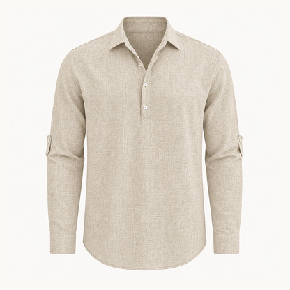 ⏰Clearance Sale⚡28-Pack Only $46.99⚡Men’s Relaxed-Fit Linen Shirt – Short & Long Sleeve