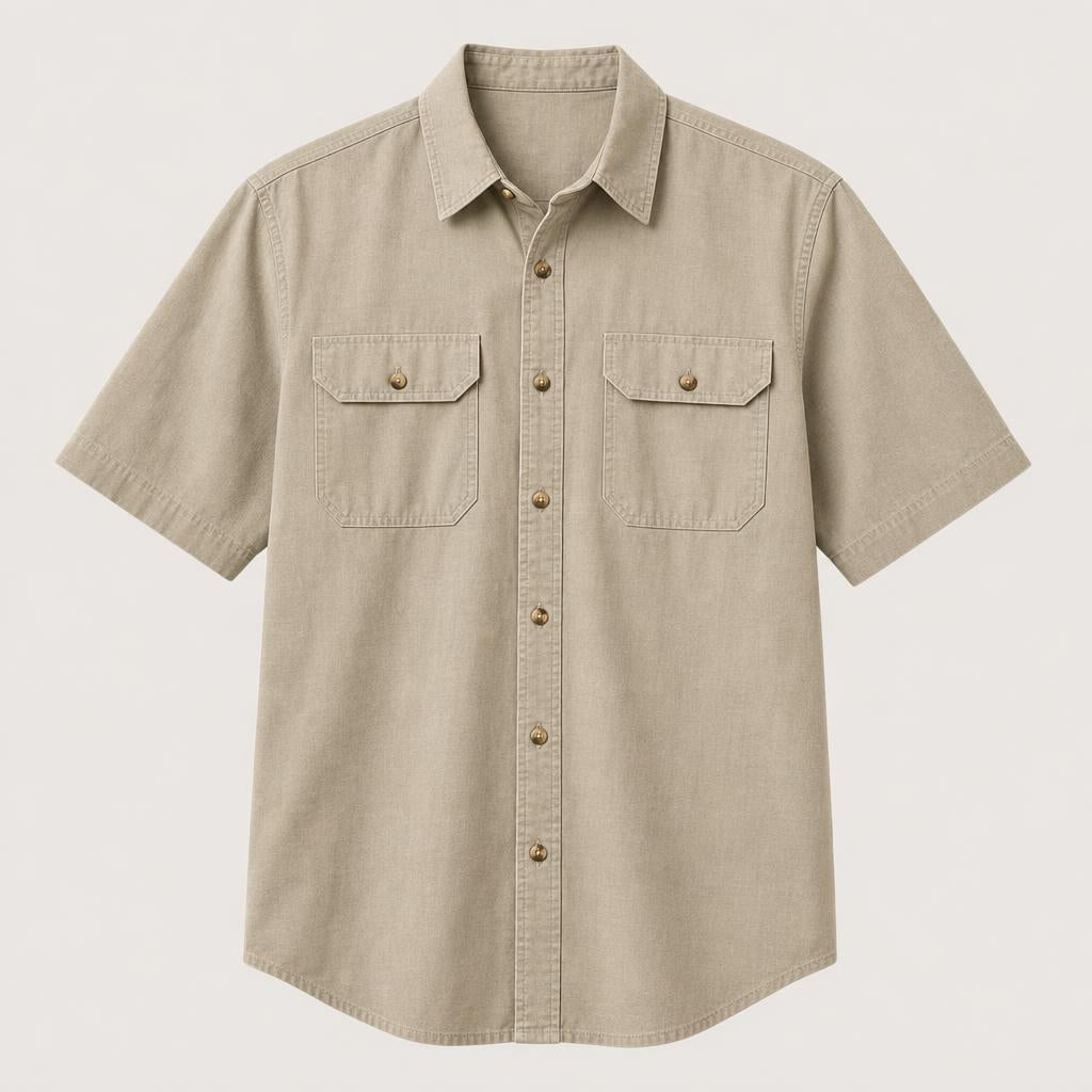 🎁10 Pack for $34.99⚡- Men’s Short Sleeve Utility Work Shirt