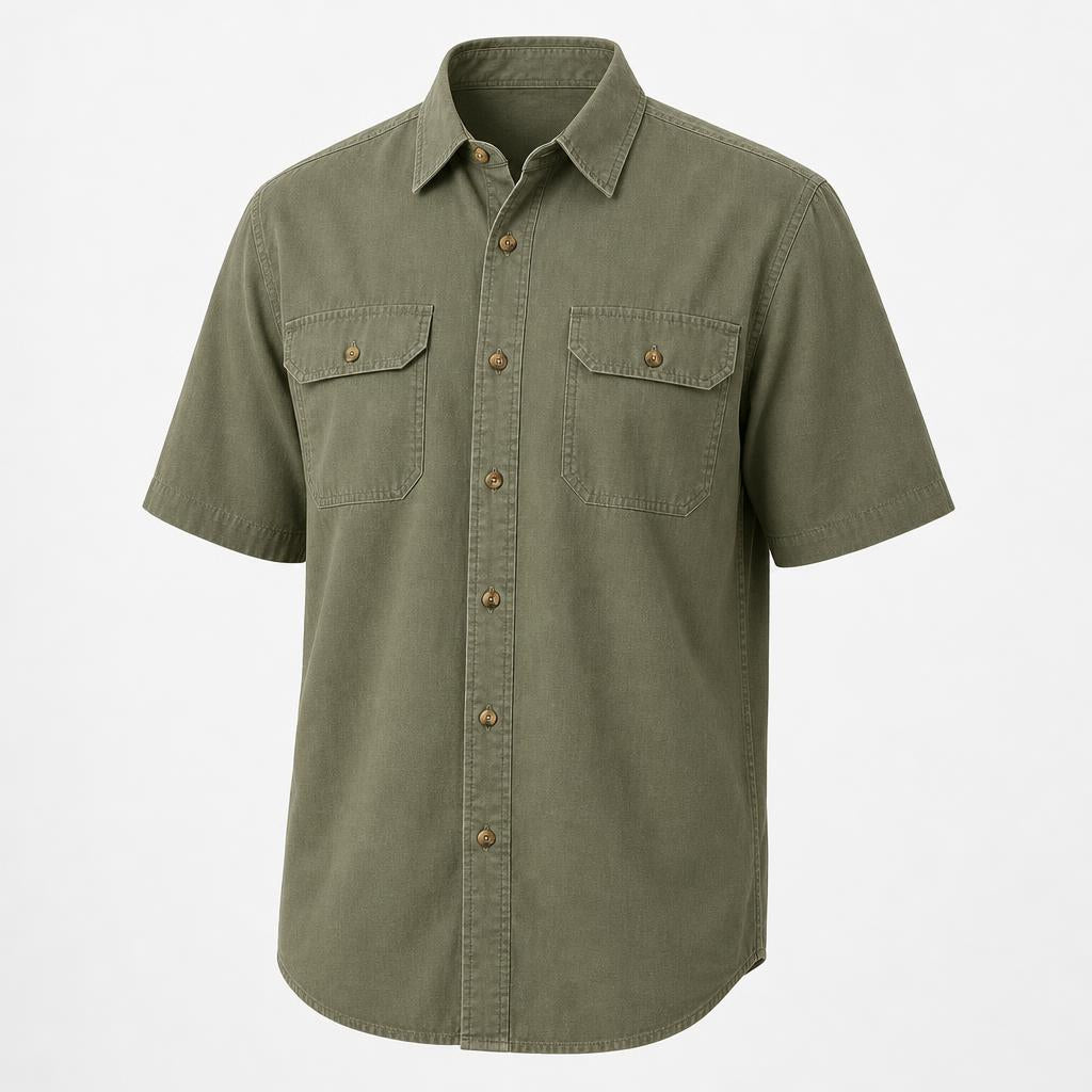 FINAL SALE⚡10 Packs for $34.99⚡- Men’s Short Sleeve Utility Work Shirt