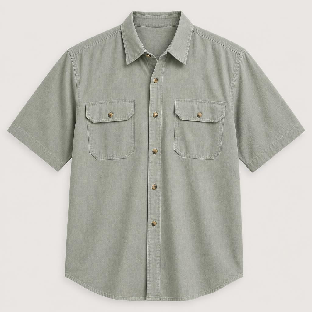 👔⚡10 Packs for $34.99⚡- Men’s Short Sleeve Utility Work Shirt