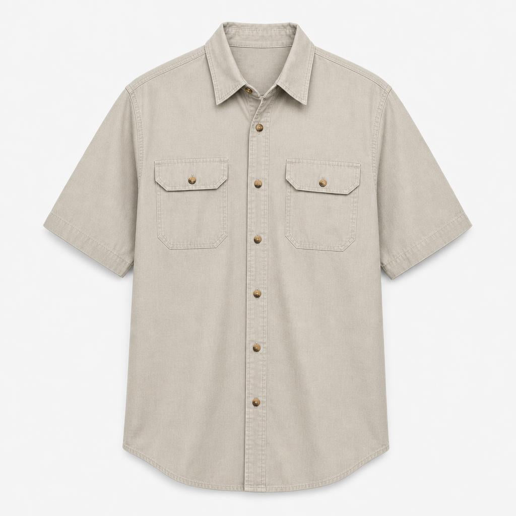 FINAL SALE⚡10 Packs for $34.99⚡- Men’s Short Sleeve Utility Work Shirt