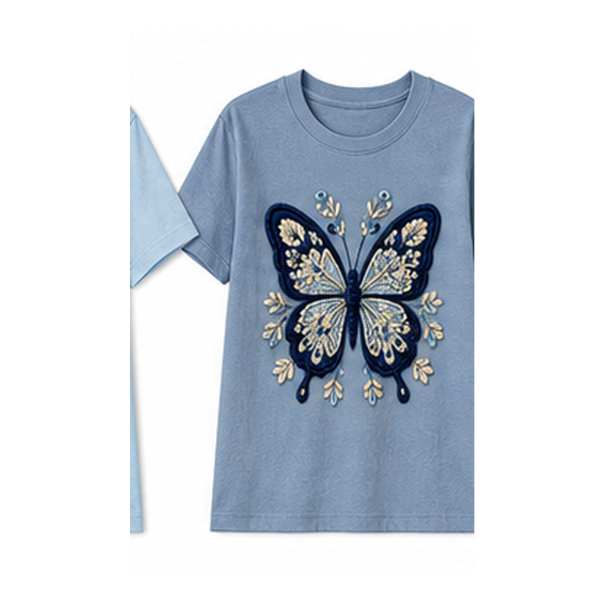 CLEARANCE SALE - Women's Crochet Butterfly Graphic Tee - 14 Colors & Bundle Deals