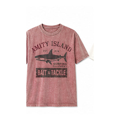 CLEARANCE SALE - Men's Vintage Shark Bait & Tackle Graphic Tee - 14 Colors & Bundle Deals