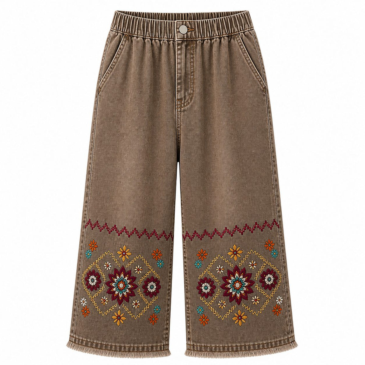 CLEARANCE SALE - Women's Embroidered Denim Capri Pants - 14 Washes & Bundle Deals
