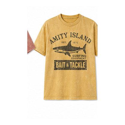 CLEARANCE SALE - Men's Vintage Shark Bait & Tackle Graphic Tee - 14 Colors & Bundle Deals