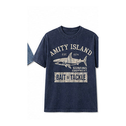 CLEARANCE SALE - Men's Vintage Shark Bait & Tackle Graphic Tee - 14 Colors & Bundle Deals