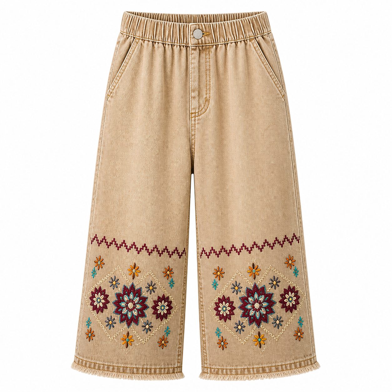 CLEARANCE SALE - Women's Embroidered Denim Capri Pants - 14 Washes & Bundle Deals