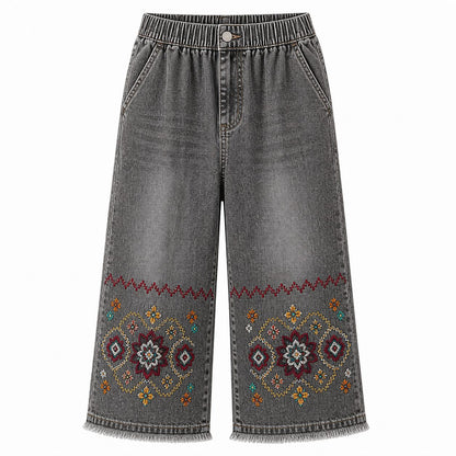 CLEARANCE SALE - Women's Embroidered Denim Capri Pants - 14 Washes & Bundle Deals