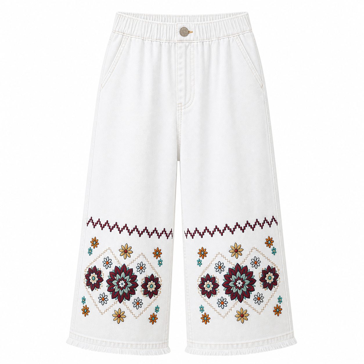 CLEARANCE SALE - Women's Embroidered Denim Capri Pants - 14 Washes & Bundle Deals